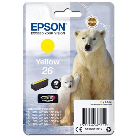 Epson T2614 - Tusz żółty do Epson XP-510, XP-520, XP-600, XP-605, XP-610 ...